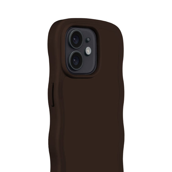 Holdit iPhone 12 / 12 Pro Wavy Case - Chocolate
