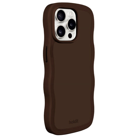 Holdit iPhone 14 Pro Max Wavy Case - Chocolate
