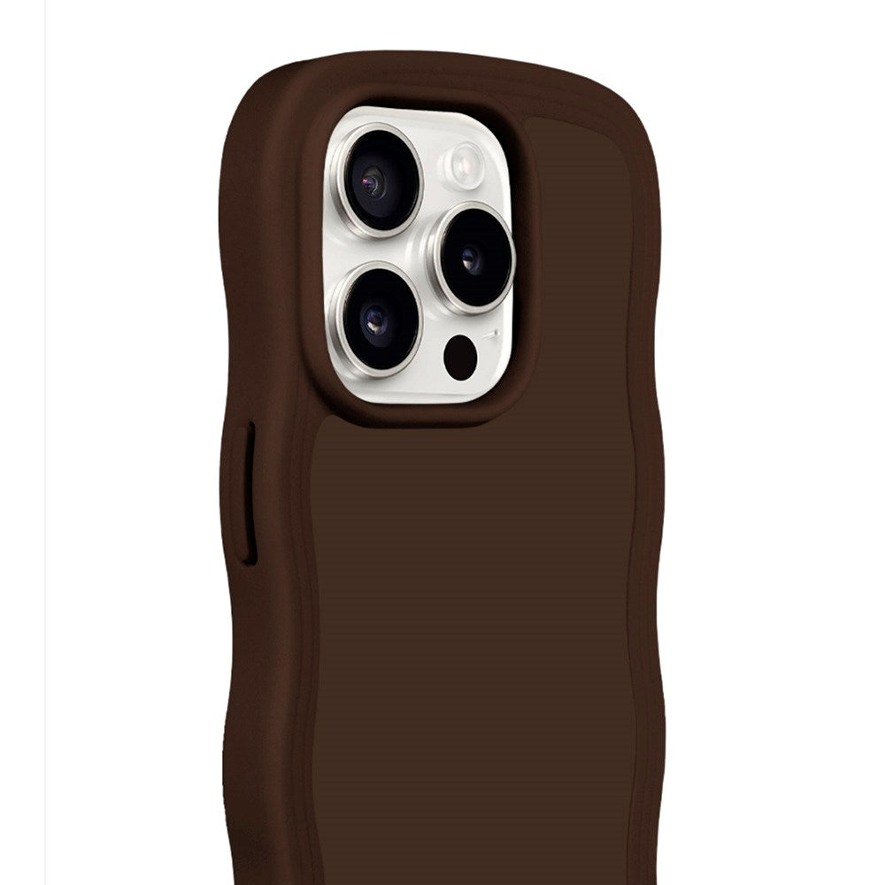 Holdit iPhone 14 Pro Max Wavy Case - Chocolate