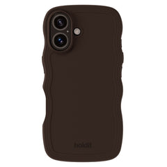 Holdit iPhone 16 Wavy Case - Chocolate