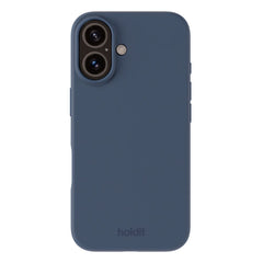 Holdit iPhone 16 Soft Touch Silikone Case - Pacific Blue