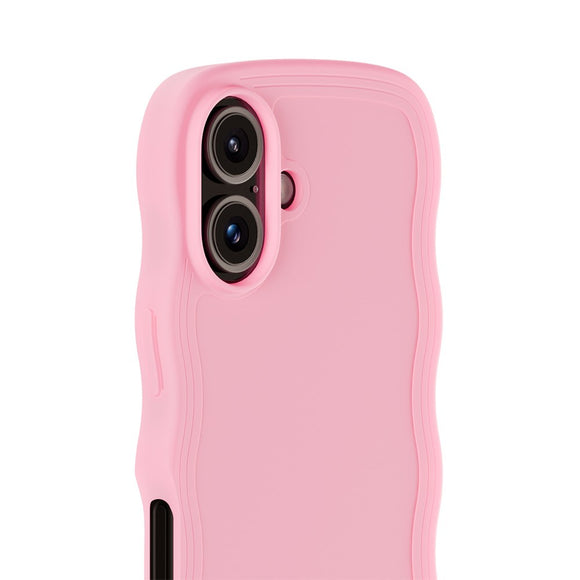 Holdit iPhone 16 Plus Wavy Case - Pink