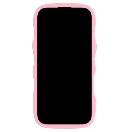 Holdit iPhone 16 Pro Max Wavy Case - Pink / Transparent