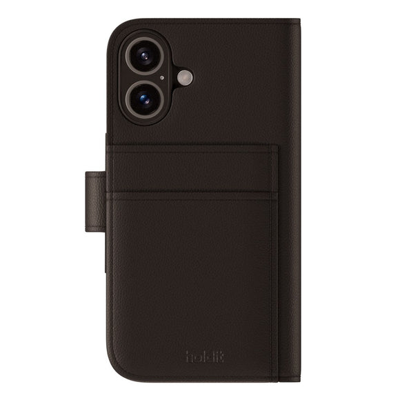 Holdit iPhone 16 Plus Wallet Case Magnet Plus - Black