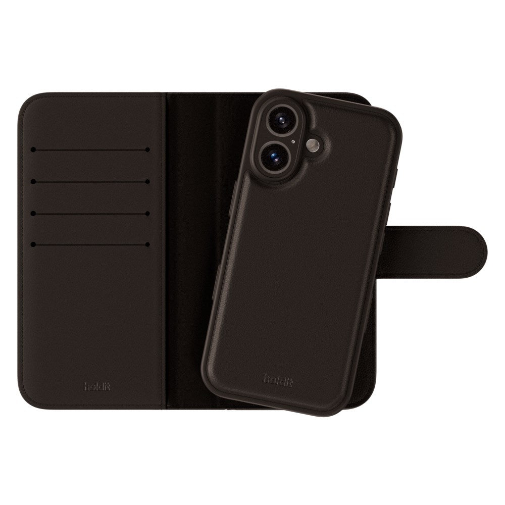 Holdit iPhone 16 Plus Wallet Case Magnet Plus - Black