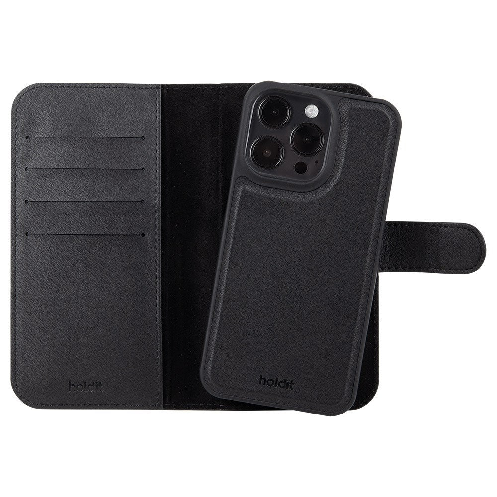 Holdit iPhone 16 Pro Wallet Case Magnet Plus - Black