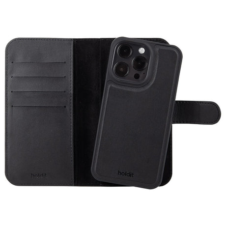 Holdit iPhone 16 Pro Wallet Case Magnet Plus - Black