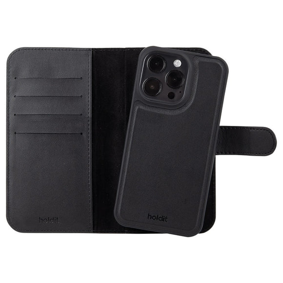 Holdit iPhone 16 Pro Wallet Case Magnet Plus - Black