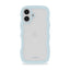 Holdit iPhone 16 Wavy Cover - Mineral Blue / Transparent