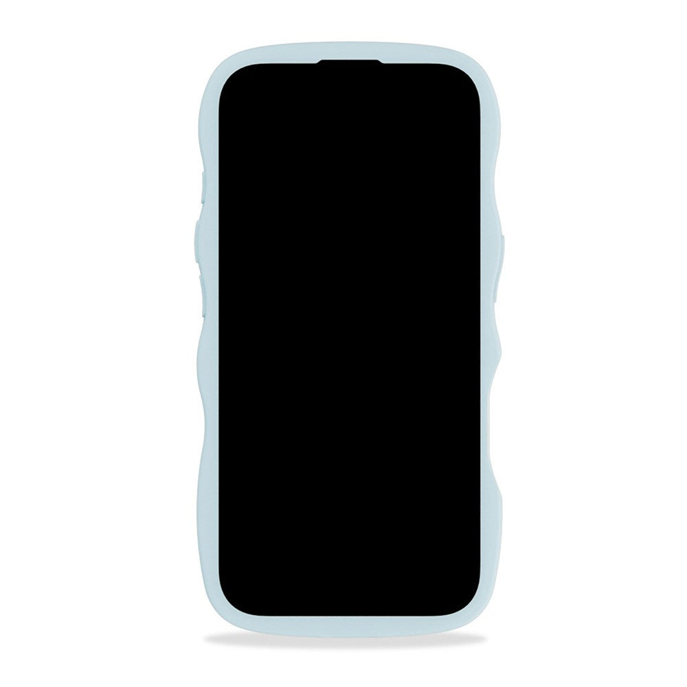 Holdit iPhone 16 Wavy Cover - Mineral Blue / Transparent