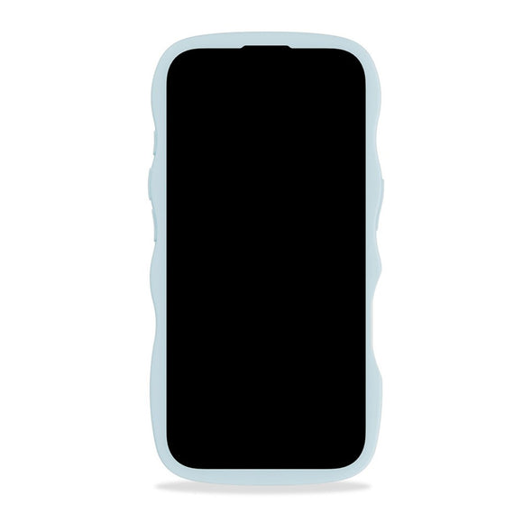 Holdit iPhone 16 Wavy Cover - Mineral Blue / Transparent