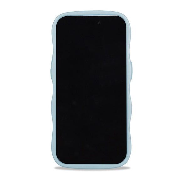 Holdit iPhone 15 Pro Max Wavy Cover - Mineral Blue / Transparent