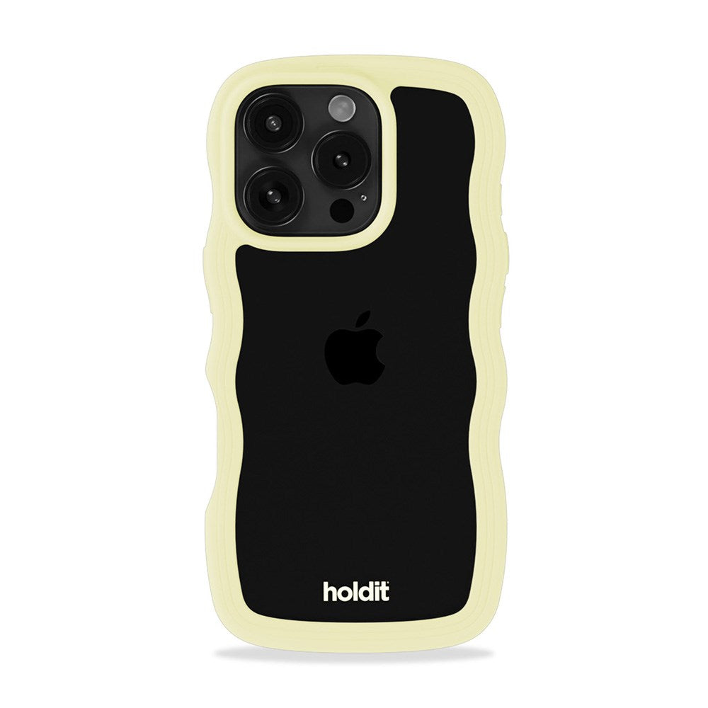 Holdit iPhone 16 Pro Max Wavy Cover - Lemonade / Transparent