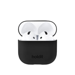 Holdit Silikone Cover Til AirPods 4 - Sort