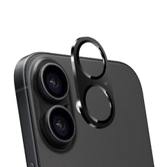 iPhone 16 / 16 Plus Holdit Beskyttelsesglas til Kameralinse - Case-Friendly - Sort