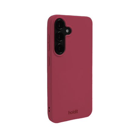 Holdit Samsung Galaxy S25 Soft Touch Silikone Case - Red Velvet