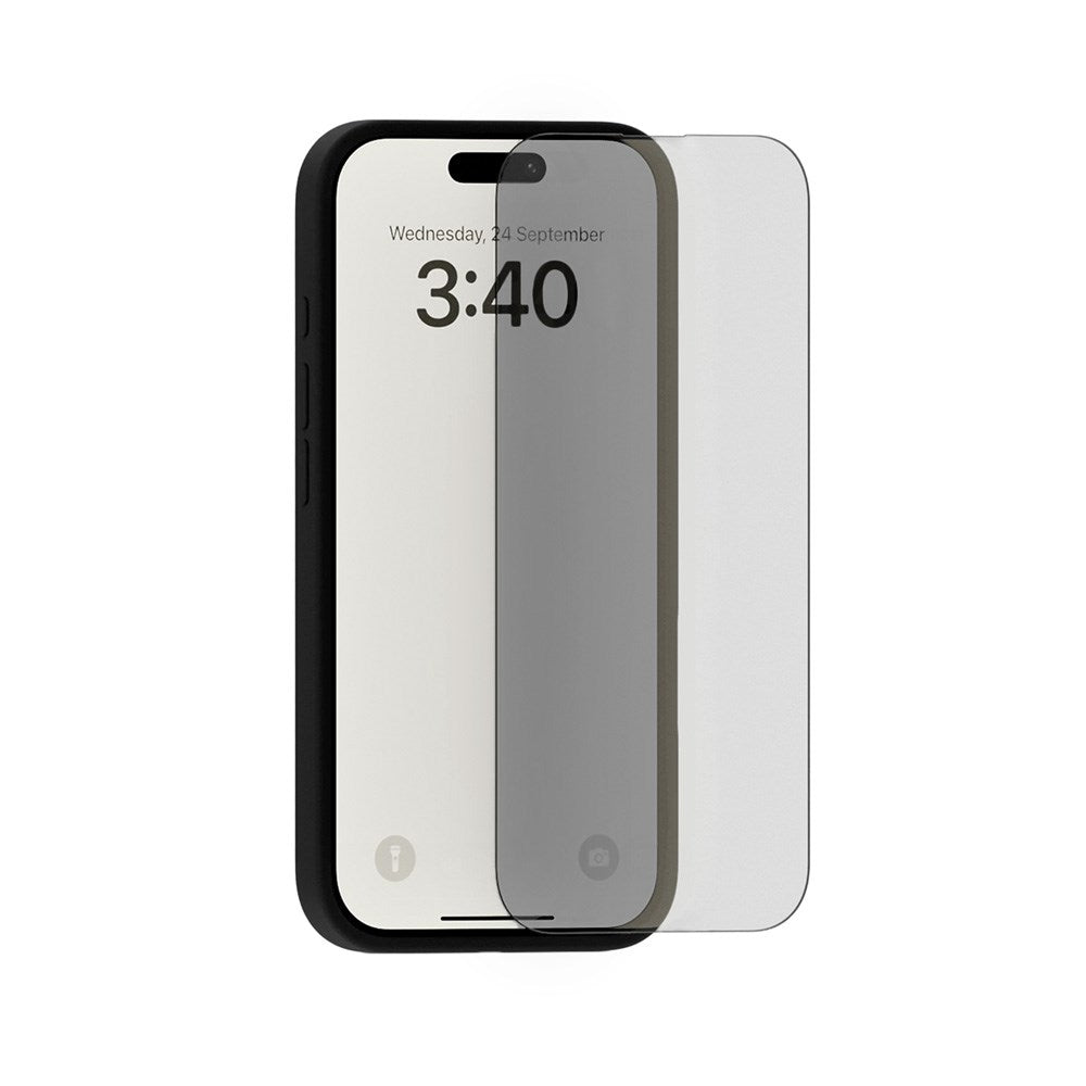 iPhone 17 / 17 Pro / 16 Pro Holdit Hærdet Glas Skærmbeskyttelse m. Privacy Funktion - Gennemsigtig