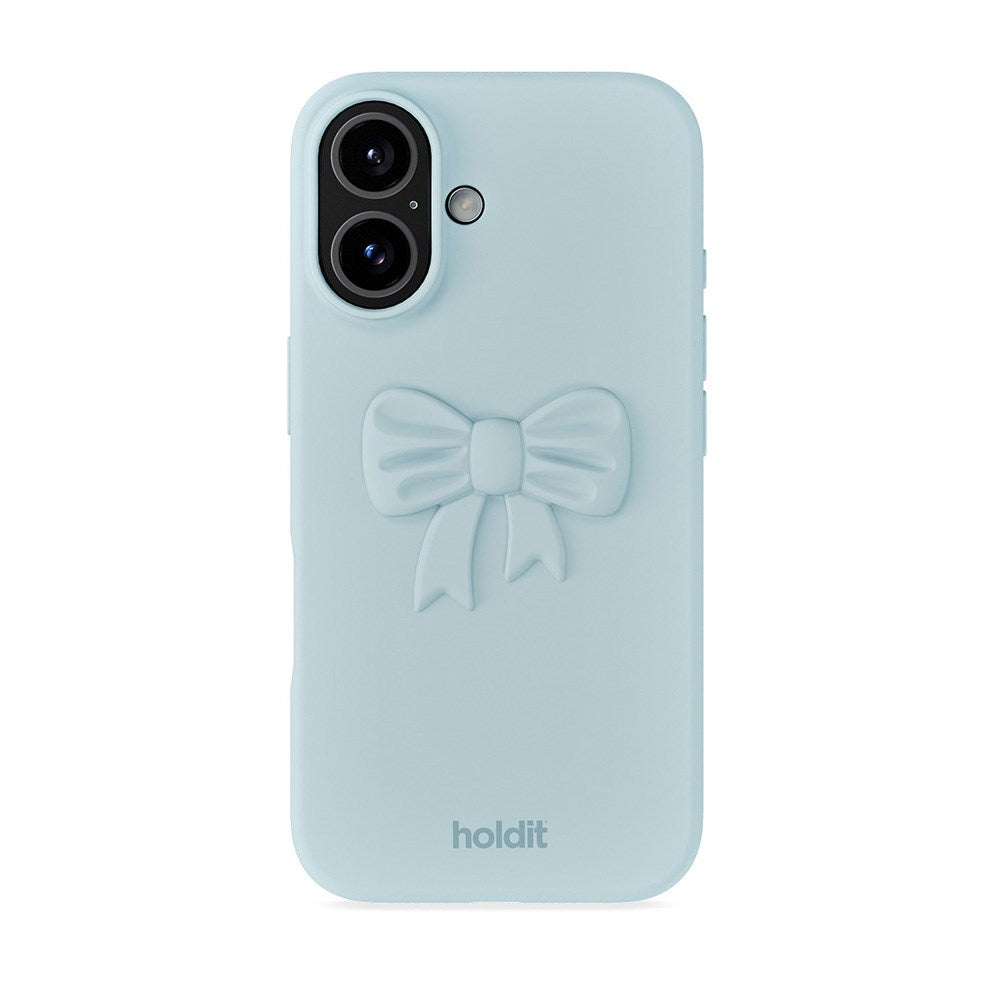 Holdit 3D Silicone Sticker Sløjfe - Mineral Blue