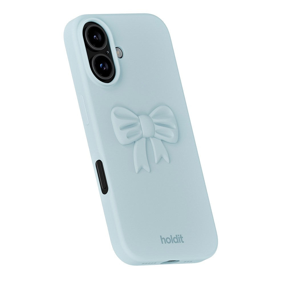 Holdit 3D Silicone Sticker Sløjfe - Mineral Blue