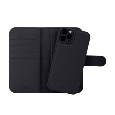Holdit iPhone 12 / 12 Pro Wallet Case MagSafe Plus - MagSafe Kompatibel - Black