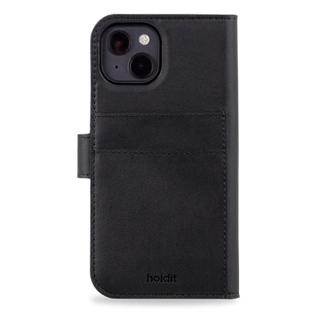 Holdit iPhone 14 / 13 Wallet Case MagSafe Plus - MagSafe Kompatibel - Black