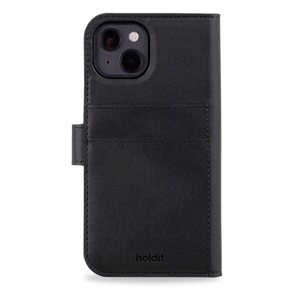 Holdit iPhone 14 / 13 Wallet Case MagSafe Plus - MagSafe Kompatibel - Black