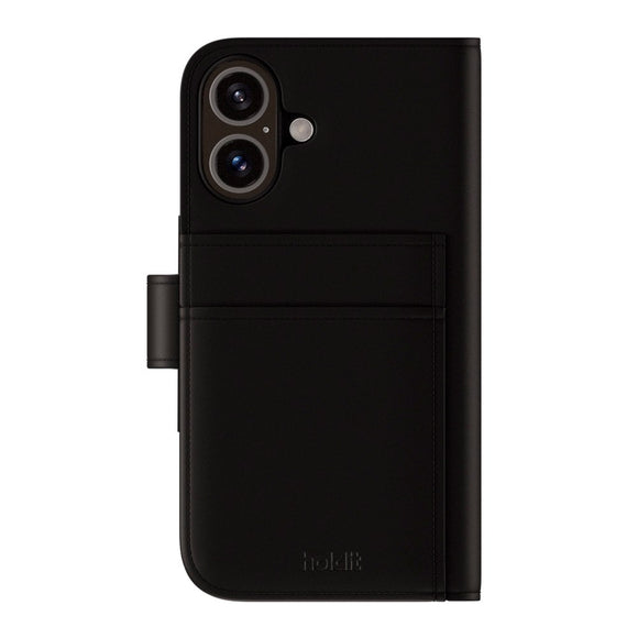 Holdit iPhone 16 Wallet Case MagSafe Plus - MagSafe Kompatibel - Black