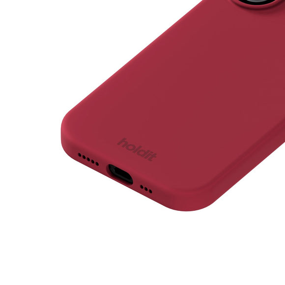 Holdit iPhone 17 Soft Touch Silikone Case - Red Velvet