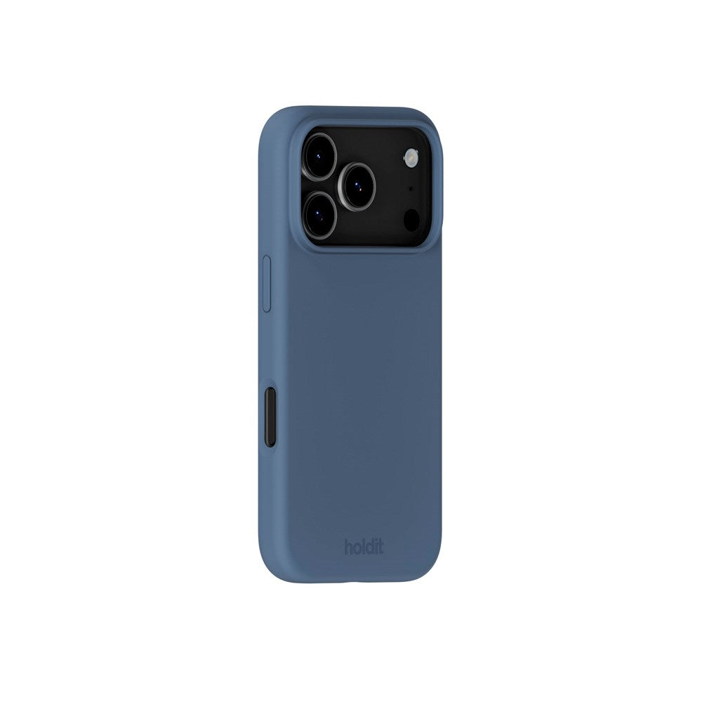 Holdit iPhone 17 Pro Soft Touch Silikone Case - Pacific Blue
