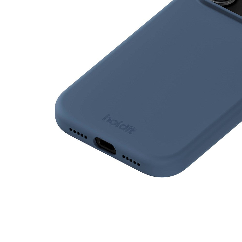 Holdit iPhone 17 Pro Soft Touch Silikone Case - Pacific Blue