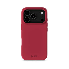 Holdit iPhone 17 Pro Soft Touch Silikone Case - Red Velvet