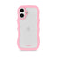 Holdit iPhone 17 Wavy Case - Pink / Transparent