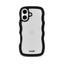Holdit iPhone 17 Wavy Case - Black / Transparent