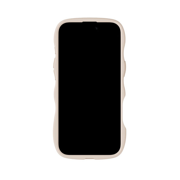 Holdit iPhone Air Wavy Case - Light Beige / Transparent