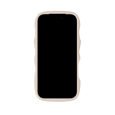 Holdit iPhone 17 Pro Wavy Case - Light Beige / Transparent