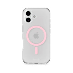 Holdit iPhone 17 MagSafe Case - Transparent / Pink