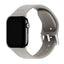 Apple Watch (38/40/SE/41/42mm) Holdit Silikone Rem m. Metalspænde - Taupe