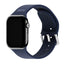 Apple Watch (38/40/SE/41/42mm) Holdit Silikone Rem m. Metalspænde - Navy Blue