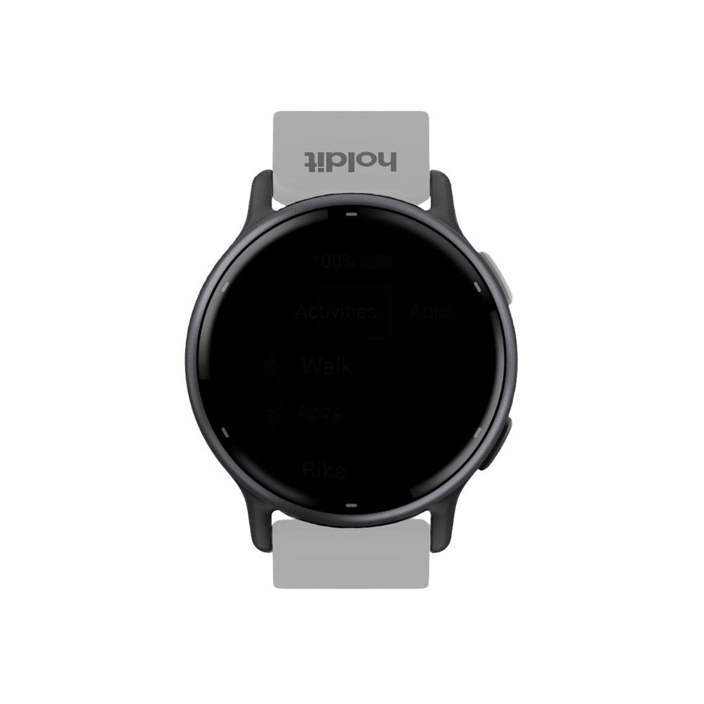 Universal Holdit Silikone Rem m. Metalspænde (22mm) - Grå
