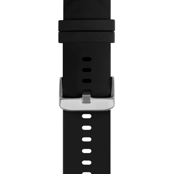 Universal Holdit Silikone Rem m. Metalspænde (22mm) - Sort