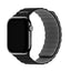 Apple Watch (42/44/SE/45/46/49mm) Holdit Silicone Magnet Rem - Sort / Grå
