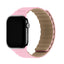 Apple Watch (42/44/SE/45/46/49mm) Holdit Silicone Magnet Rem - Lyserød / Beige