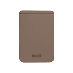 Holdit MagSafe Silicone Kortholder - Mocha Brown