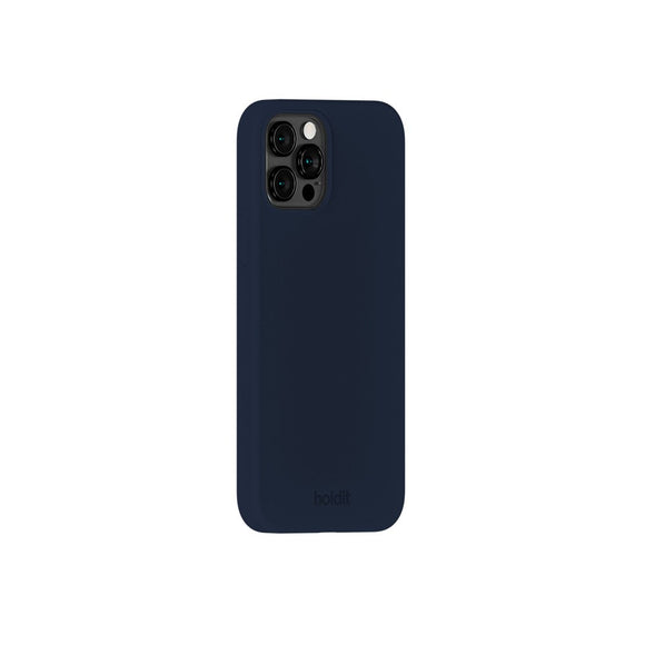 Holdit iPhone 12 / 12 Pro Soft Touch Silikone Case - Midnight Blue