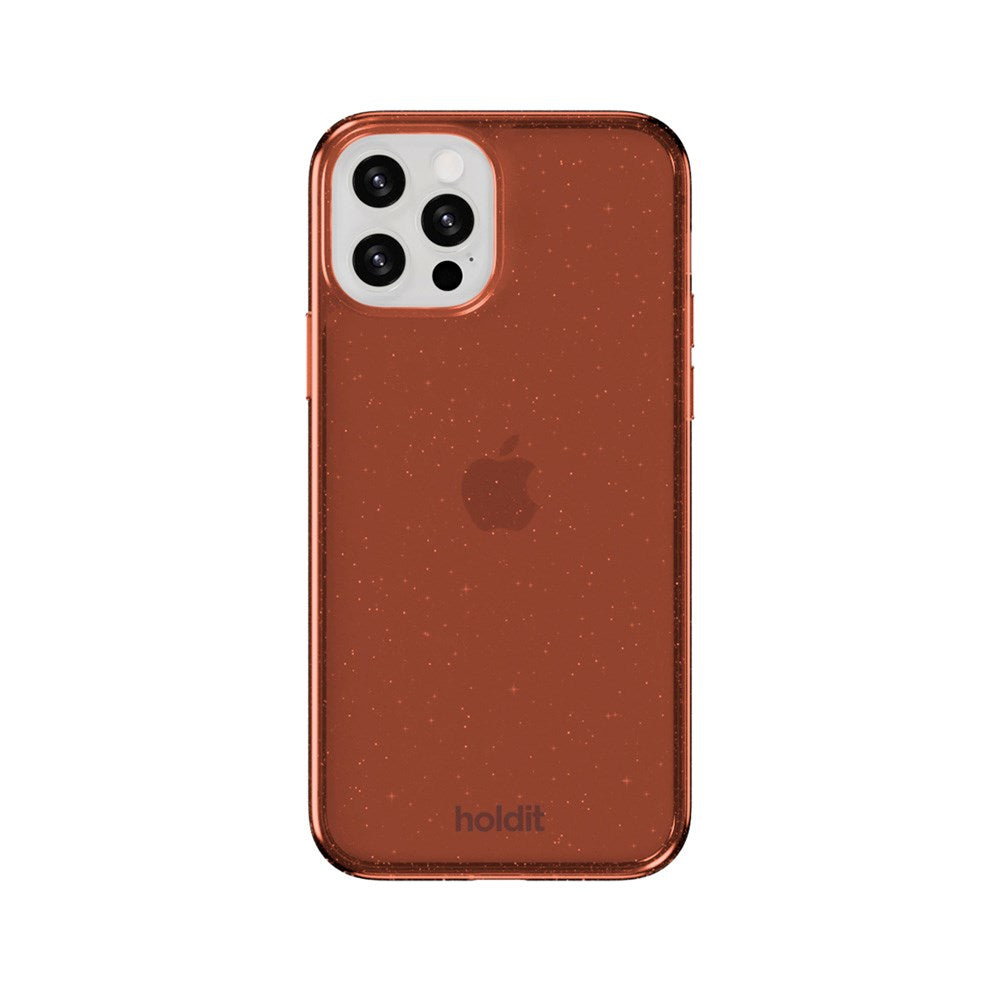Holdit iPhone 12 / 12 Pro Glitter Case - Amber