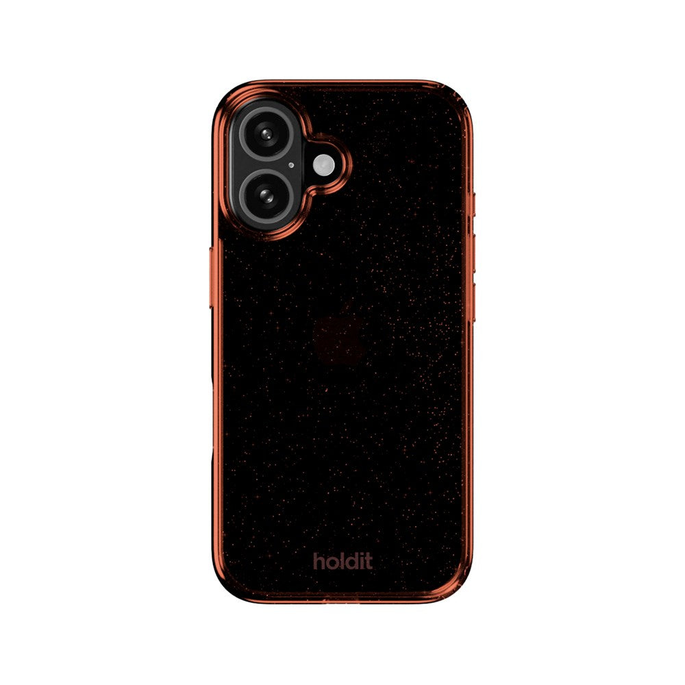 Holdit iPhone 16 Glitter Case - Amber