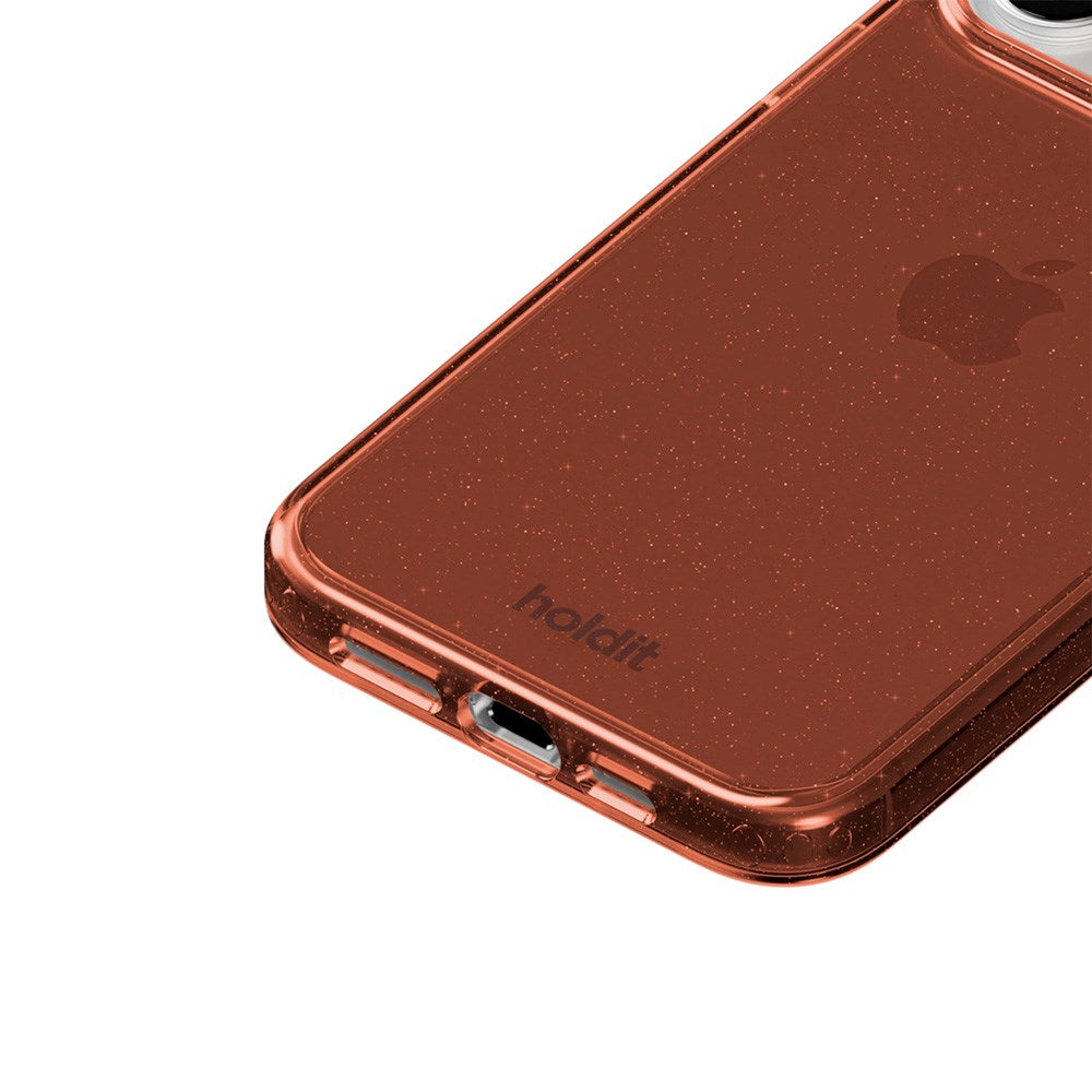 Holdit iPhone 16 Pro Glitter Case - Amber
