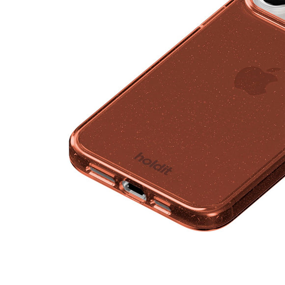 Holdit iPhone 16 Pro Glitter Case - Amber