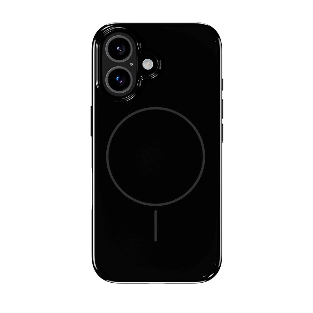 Holdit iPhone 16 Mono Case - MagSafe Kompatibel - Black / Gray
