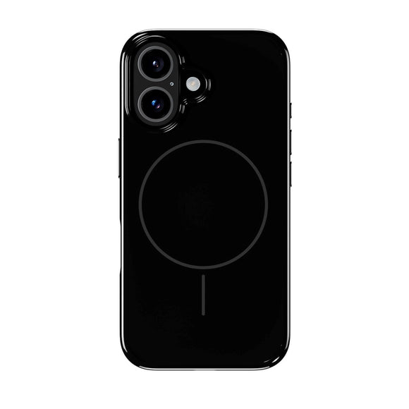 Holdit iPhone 16 Mono Case - MagSafe Kompatibel - Black / Gray